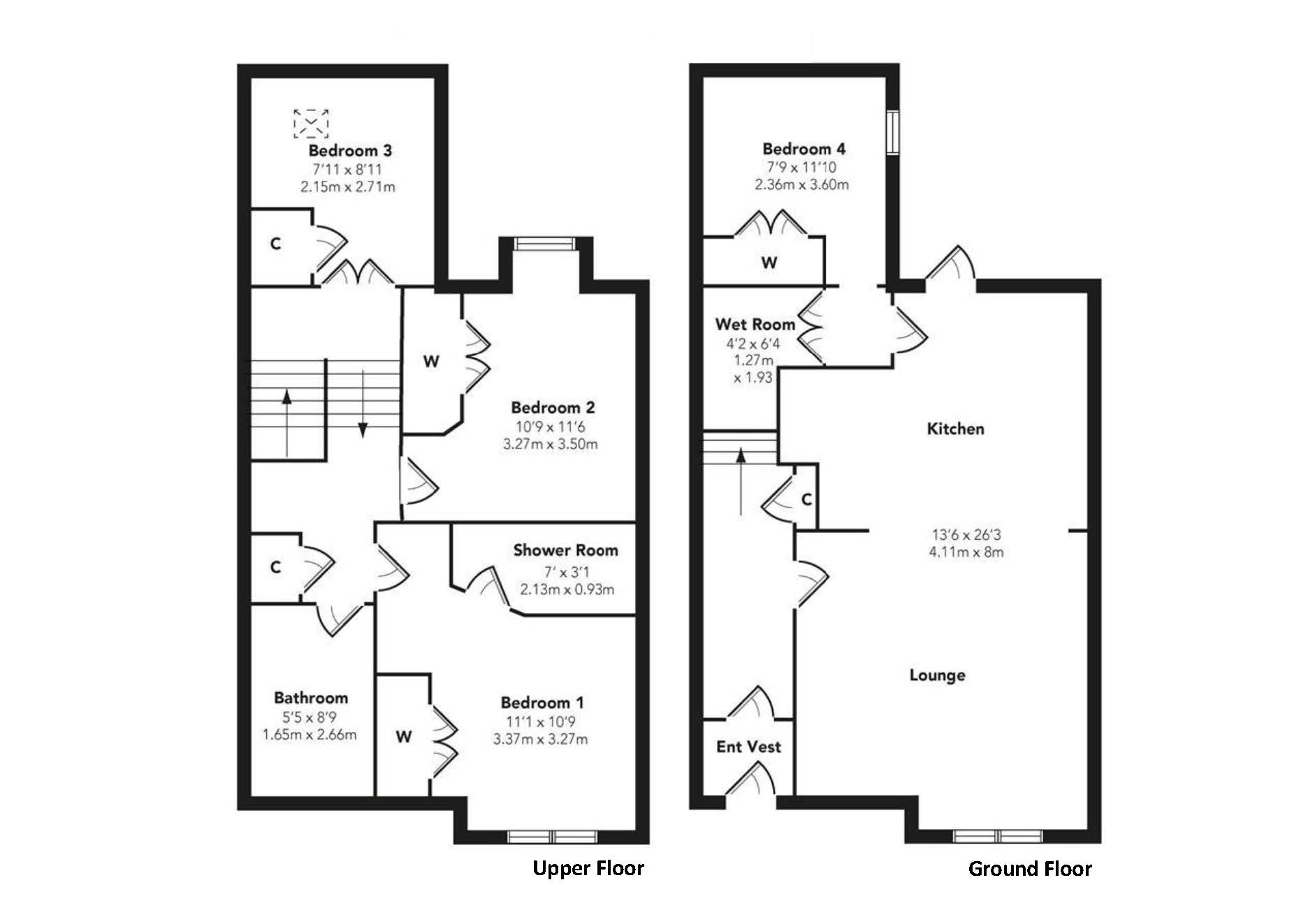 Case study showing Rose Crescent Floor Plans after the project was complete